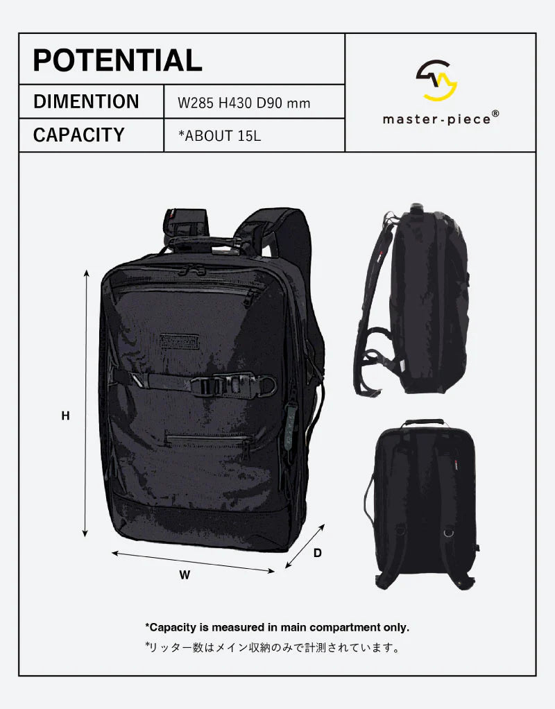 Master-Piece Potential 2WAY Backpack 18L